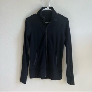 Lululemon Ribbed Zip Up Jacket Black Size 8